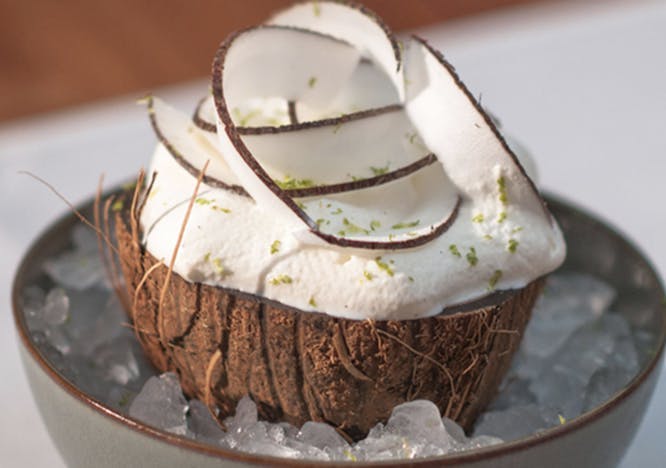 plant nut vegetable food cream dessert ice cream fruit cake coconut