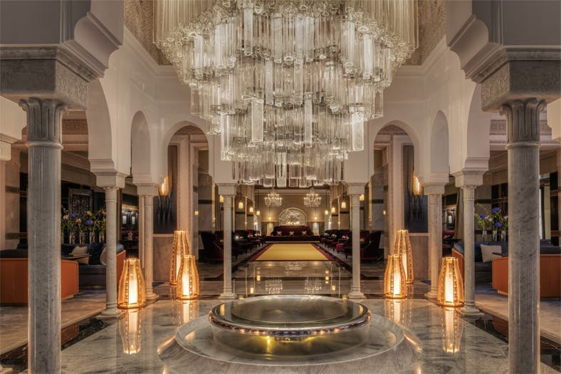alan keohane morocco mamaounia hotel resort palace flooring person human floor indoors building architecture lighting chandelier lamp