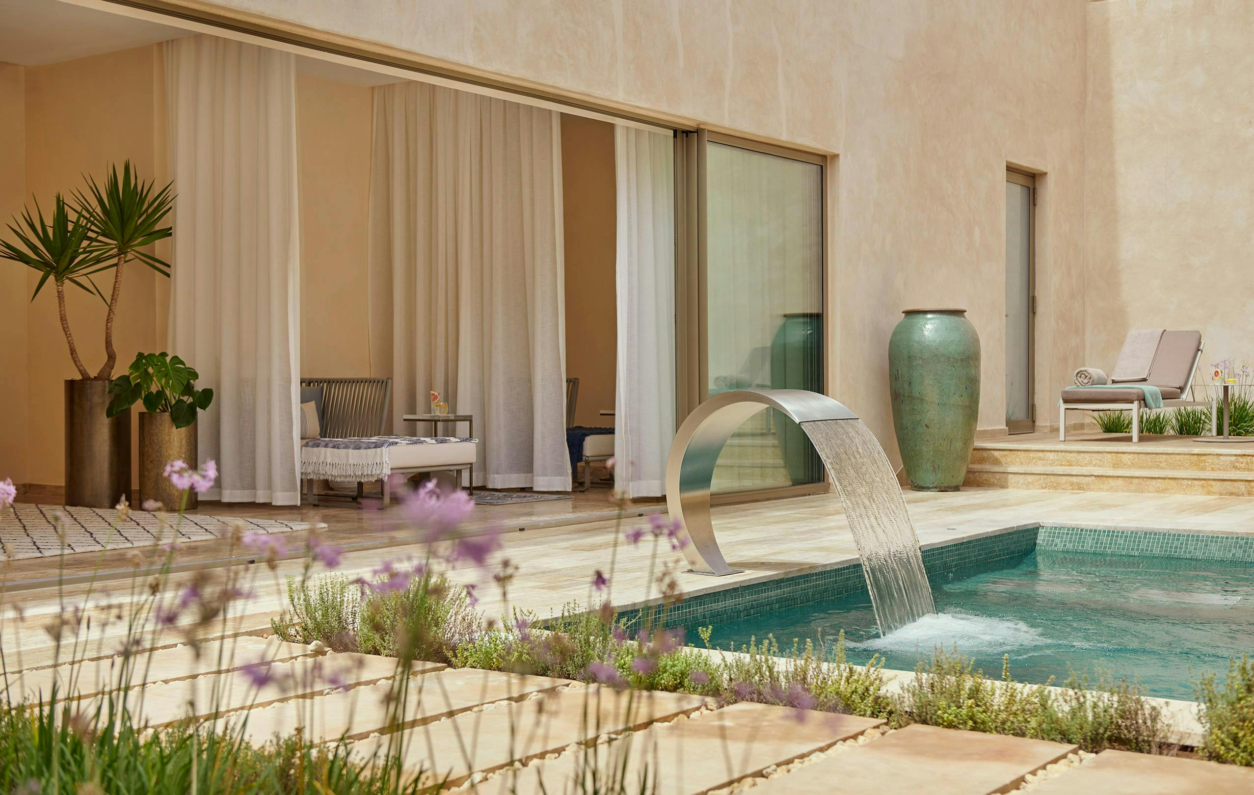 interior design plant potted plant hotel resort floor villa pool water planter