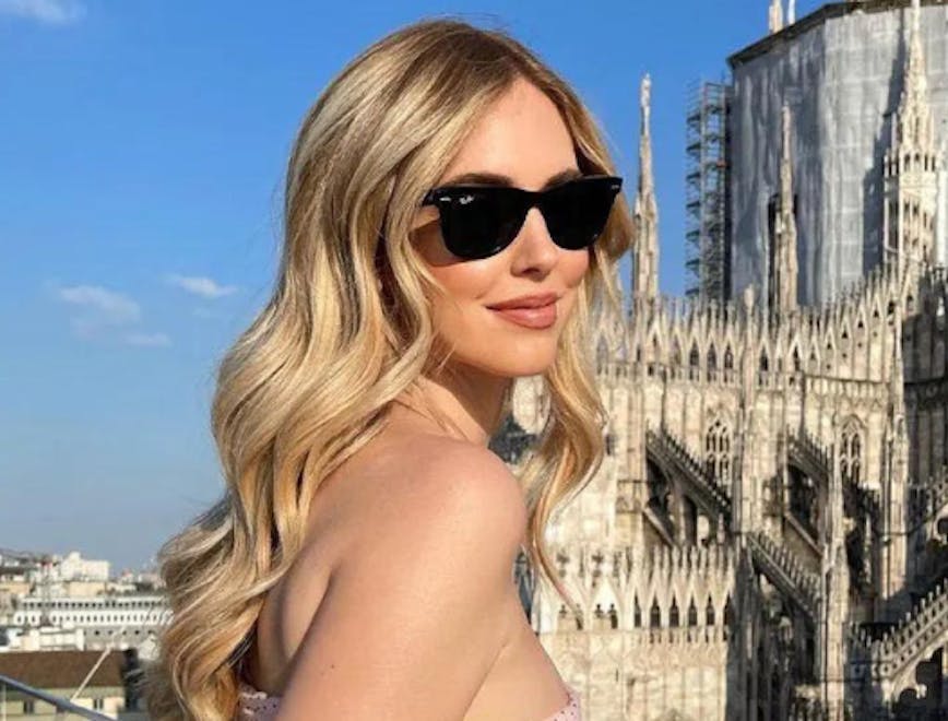 blonde person accessories sunglasses adult female woman selfie architecture gothic arch