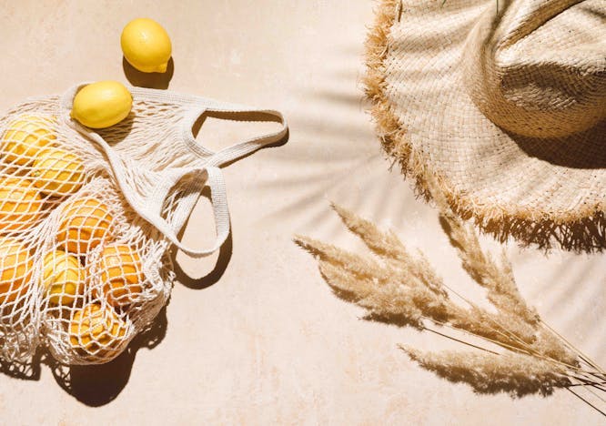 shadow,friendly,palm,bag,eco,pastel,outfit,leaves,trendy,copy space,above,hat,female,flatlay,shopping,neutral,flat lay,straw,sand,background,style,concrete,woman,fruit,concept,yellow,holiday,sun,sea,summer,lemon,minimal,grass,vacation,exotic,mesh,table,top view,nature,accessories,leaf,mockup,lifestyle,beige,tropical,sunlight,beach,travel,wall,fashion clothing hat citrus fruit food fruit plant produce grapefruit